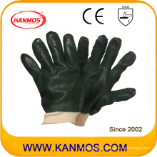 Черные противоскользящие промышленные защитные перчатки с ПВХ (51203SP)